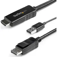 StarTech.com Startech HD2DPMM3M 3 m DisplayPort naar HDMI Adapter Zwart