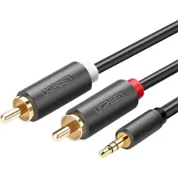 UGREEN 2 RCA male naar 3.5mm Audio Jack male kabel 2M