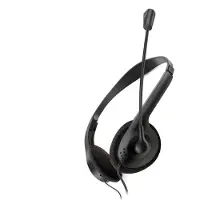 Fiesta FIS1020 Hoofdtelefoon Draadgebonden Office/Callcenter Zwart (Bedraad, USB-A), Kantoorheadset, Zwart