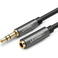 UGREEN - 3.5 mm male naar 3.5 mm female - Verlengkabel - 3.0 Meter - Zilver