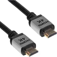 Akyga AK-HD-30P HDMI-kabel HDMI Aansluitkabel HDMI-A-stekker 3.0 m Zwart 4K UHD