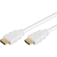 PremiumCord HDMI High Speed + Ethernet kabel, bÃlý, zlacenàkonektory (15 m, HDMI)