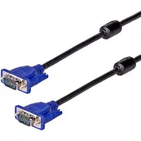 Akyga AK-AV-14 VGA-kabel VGA Aansluitkabel VGA-stekker 15-polig 5 m Zwart Vergulde steekcontacten