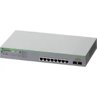 Allied Telesis AT GS950/10PS V2 - Switch - Intelligent - 8 x 10/100/1000 (PoE+) + 2 x 1000Base-X - Geschikt voor plaatsing op een bureau, in een rack of aan de muur - PoE+ (75 W)