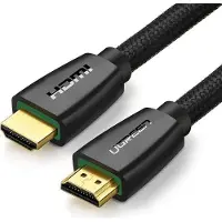 UGREEN HDMI 4K Kabel (1.5m) - Gevlochten nylon kabel - voor TV - PS4 - PS5 - PC Mac Apple - Splitter