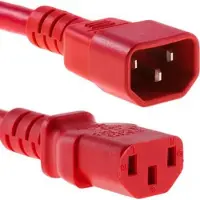 Microconnect PE040630RED electriciteitssnoer Rood 3 m C14 stekker C13 stekker