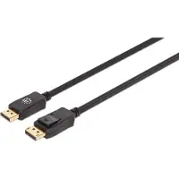 Manhattan 353625 DisplayPort-kabel DisplayPort Aansluitkabel DisplayPort-stekker, DisplayPort-stekker 3.00 m Zwart 8K UHD