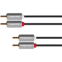 Krüger&Matz Basic Serie - RCA Kabel - 180 cm - Betrouwbare Audioverbinding - Solide RCA Wtyki