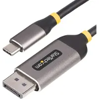 StarTech.com 3m USB-C naar DisplayPort Adapter Kabel, 8K 60Hz, 4K 144Hz, HDR10, USB Type-C naar DP 1.4 Video Converter Kabel, USB4/Thunderbolt 3/4 Compatibel