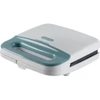 Ariete 1971/01 - tosti-apparaat - sandwichmaker - 750 Watt - Antiaanbaklaag - Verticaal op te Bergen - Easy Lock Systeem - wit