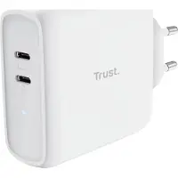 Trust Maxo - Oplader - 65W - Twee USB C poorten - Wit
