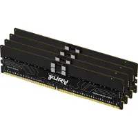 Kingston FURY Renegade Pro - DDR5 - Set - 128 GB: 4 x 32 GB - DIMM 288-pins - 6400 MHz / PC5-51200 - CL32 - 1.4 V - geregistreerd - ECC - Zwart