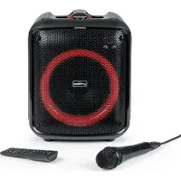 BigBen Interactive PARTYBTHPMAX, 1.0 kanaal, 200 W, Draadloze, Draagbare mono speaker, Zwart, Zwenkbaar