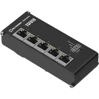 Teltonika NETWORKS TSF010 Flat Ethernet Switch Unmanaged Fast Ethernet (10/100) DIN-rail Zwart