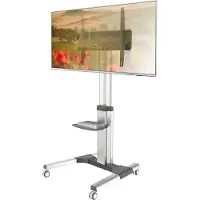 Techly ICA-TR156 Mobiele TV Stand 50-92" tot 70kg verstelbare AV-plank