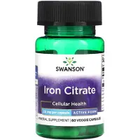 Swanson Health IJzercitraat, 25mg - 60 vcaps