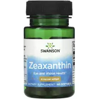Swanson Health - Zeaxanthine 4 mg, 60 capsules