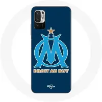 MANIACASE Coque voor Xiaomi Redmi Note 10 5G Olympique de Marseille OM logo blauw