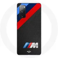 MANIACASE Coque voor Samsung Galaxy S20 FE BMW M Logo koolstof