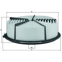MAHLE ORIGINAL LX 835 Luchtfilter