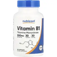 Nutricost – Vitamine B1 Thiamine 500 mg, 30 Capsules