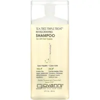 Giovanni , Theeteboom Triple Treat, Invigorerend shampoo, Voor alle haartypen, 2 fl oz (60 ml)