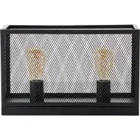 Brilliant Maze - Tafellamp - E27 Max 2x60W - Zwart