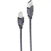 Shiverpeaks BS13-23025 USB-kabel USB 2.0 1 m USB A USB B 0,48 Gbit/s Zwart