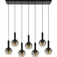 Lucide Hanglamp Marius 7-lichts zwart