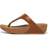FitFlop Lulu Leather Toepost Dames Slippers - Light Tan