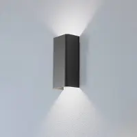 Nowodvorski Lighting Wandlamp Bergen, dimbaar, alu / grijs / zink, Woon-/ Eetkamer, metaal, Modern, wandlamp
