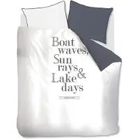 Rivièra Maison Dekbedovertrek Lake Days Marineblauw Katoen-200 x 200 / 220 cm | 2-Persoons