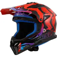 LS2 MX708 Fast II Wash Rood Offroad Helm Maat L