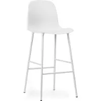 Normann Copenhagen Barstoel Form Steel 75 cm White Hoog