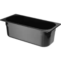 Hendi Ijscontainer polycarbonaat 5L, Warmhoudplaat, Zwart