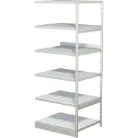 Kerkmann Complete stelling PROGRESS 500 T, aanbouwsectie, zonder achterwand, H 1900 x B 750 x D 640 mm