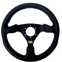 Omp Tea GP Racing Steering Wheel - Black/Black