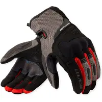 REV'IT! REV’IT! Cavern Zwart Grijs Rood Handschoenen Maat 2XL