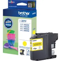 Brother LC-221Y Inktcartridge Geel