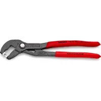 Knipex Slangklemtang Voor Klik-Klemmen | 250 mm Lengte | Anti-Slip | Kunststof Bekleed | Grijs Geatramenteerd - 85 51 250 C SB
