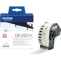 Brother DK-22214 Etiket Zwart op wit (12 mm)