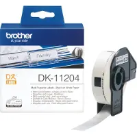 Brother DK-11204 labelprinter-tape Zwart op wit (DK-11204) - 2 stuks