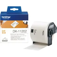 Brother Etiket DK-11202 Zwart op wit (100 mm x 64 mm)
