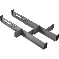 Metaltex - Ladeverdeler Verstelbaar - Lade Organizer Multi-Fit - Uitschuifbaar - Grijs - Keuken Organizer
