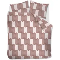 Vt wonen Dekbedovertrek vtwonen Check Mate Terra Katoen-240 x 200 / 220 cm | Lits-Jumeaux