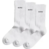 Björn Borg Essential Crew Socks 3-pack Wit | Maat: 35-38