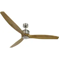 Beacon Houten plafondventilator met RVS Airfusion Akmani Ø 152cm