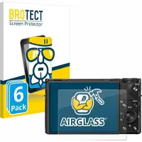 BROTECT Screenprotector 6 Stuks voor Sony Cyber-Shot DSC-RX100 VII / VIIA Beschermglas transparant