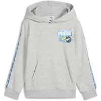 Puma Sweatshirt 'Puma x Hot Wheels' lichtblauw / geel / grijs / zwart