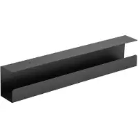 InLine bureau kabelgoot met schroefbevestiging | 60 x 11,4cm | zwart